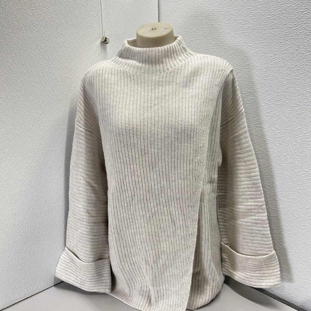 NEW ATHLETA Women’s Azalea Soft Knit Sweater Oatmeal Size L NWT